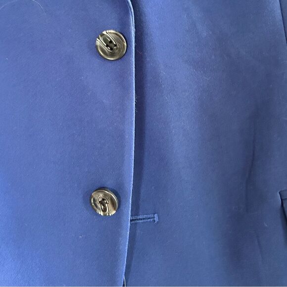 Mens 44 R Suit Jacket Sports Coat Blazer Office Work Wedding Groomsman Blue L - Picture 7 of 7